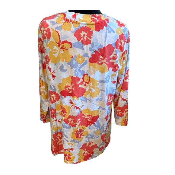 Comfort Code by Cuddl Duds Womens Cardigan & Tank Set Tropical Floral NEW - Picture 2 of 11